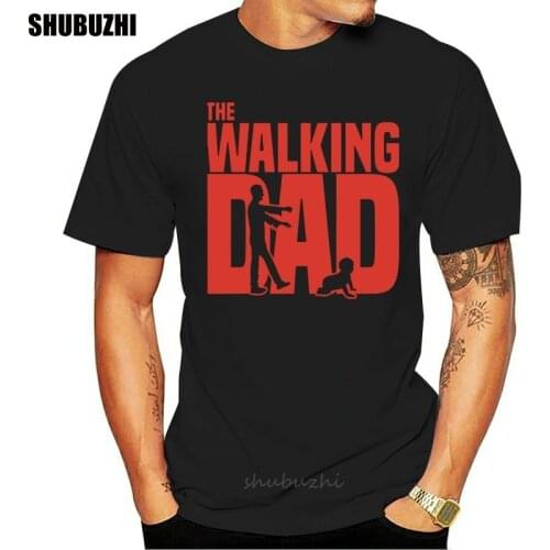Streetwear Funny Print Clothing Hip-tope Mans T-shirt Tops Tees Dicky Ticker The Walking Dad T-shirt Dead