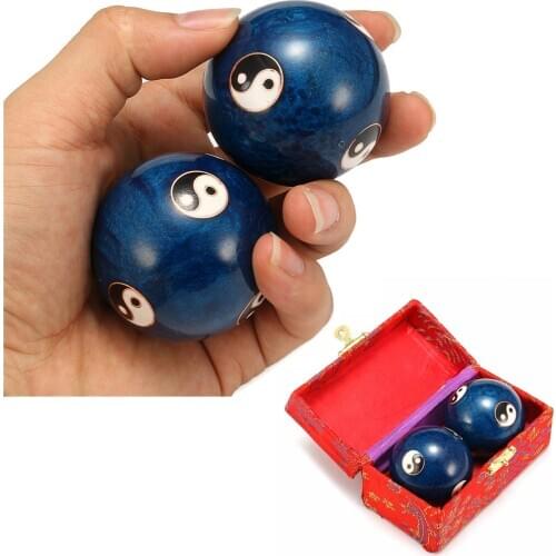 CN Massage Ball Health Care Exercise Stress Baoding Fitness Handball Exercise Relief Stress Ball Relax Therapy Tai Chi Hand-Ball