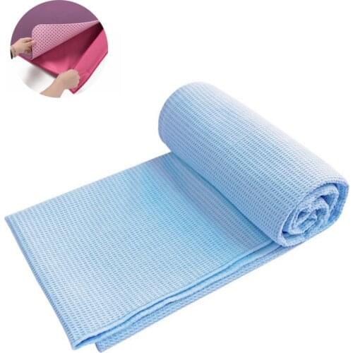 Classic Thick Solid Yoga Towel 183cm*63cm Non Slip Portable Travel Yoga Mat Towel Elegant Pilates Fitness Yoga Blanket With Bag