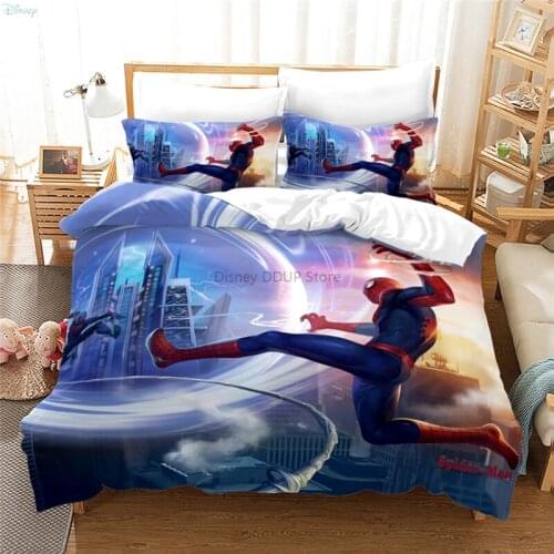 2021 Cute Cartoon Spider Man 3d Bedding Set Duvet Cover Sets with Pillowcase Twin Full Queen King Size for Boys Girls Kids Gifts