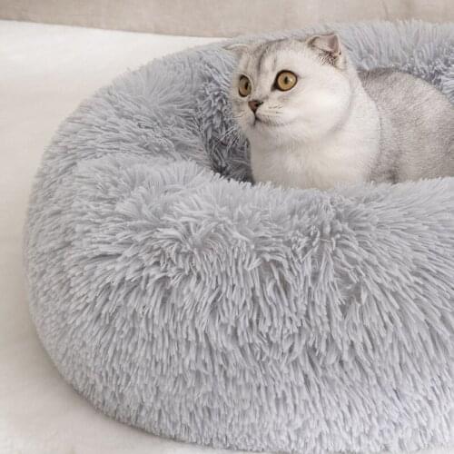Dog Bed Pet Kennel Round Sleeping Bag Lounger Cat House Warm Sofa Basket for Small Medium Large Cat house Dog Accessories