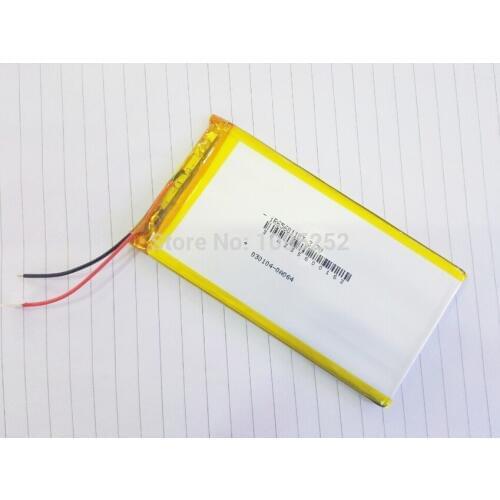 3.7V 5000 mAh Polymer rechargeable Lithium Li Battery For GPS ipod Tablet PC Mobiles Backup Power 6560110