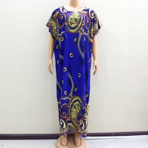 Multicolor O Neck Floral Print Loose Boho Long Dress Women Holiday Autumn Winter African Elegant Maxi Dresses