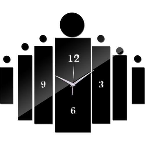 Hot sale wall decoration Quartz diy wall clock mirror acrylic material wall watches diy house decorations wall clocks