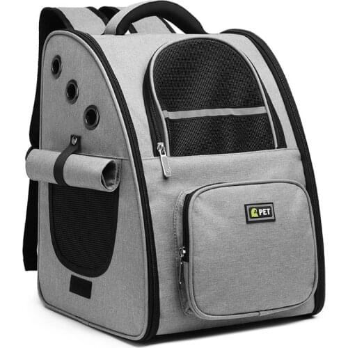 Pet Carrier Bag Breathable Cat Backpack Portable Outdoor Carrier For Kittens Small Dog Foldable Mesh Cat Travel Bag Pet Supplies