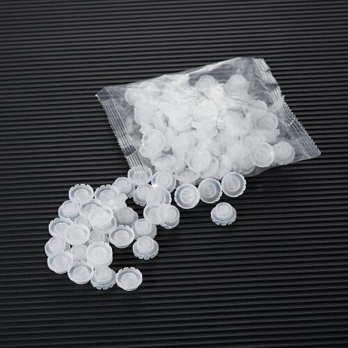 Yelix 100pcs Disposable volume Fans glue holder Stand For Eyelashes Extension Individual Eyelashes glue cup Makeup Tools