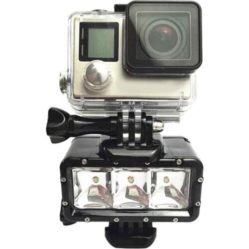 Underwater Waterproof Diving Spot Light LED Mount for GoPro Hero 5 4 3+ 3 SJ4000