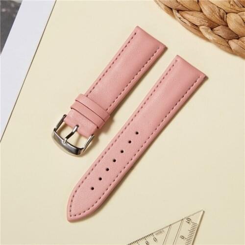 Women Genuine Leather Watch Straps Casual Calfskin Watchbands 14mm 16mm 18mm 20mm 22mm Unisex Business Watch Band Bracelet