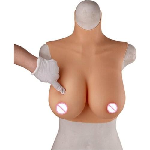 E Cup No-oil Silicone Breast Forms Breastplates Huge Fake Boob Crossdresser Realistic Soft Boob Transgender Queen Mastectomy Bra