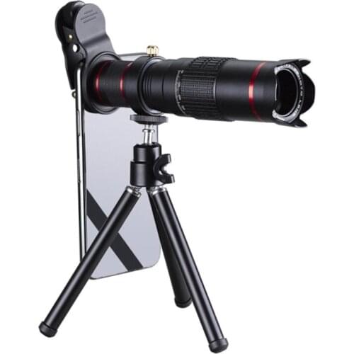 Universal Mobile Phone Camera Lens with Tripod Mount & Mobile Phone Clip For iPhone Galaxy Huawei Xiaomi LG HTC Telephoto Lens