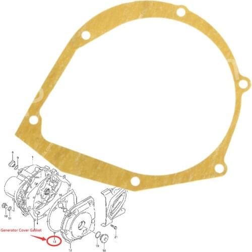 Motorcycle Magneto Generator Cover Gasket For Suzuki SP100 1983 SP125 1982-1987 SP200 1986-1988