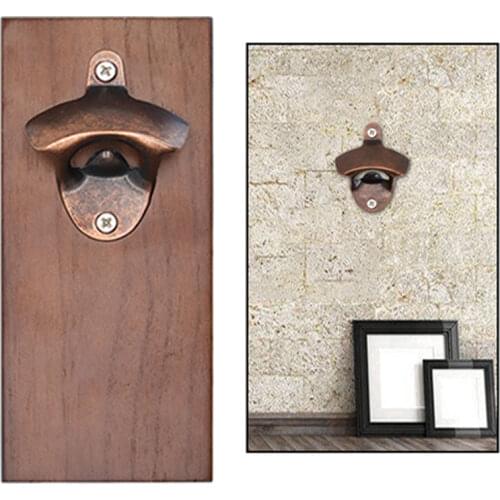 Vintage Wall Mount Beer Bottle Opener Antique Style Cola Soda Glass Cap Opener Mouth Gag Bar Accessory Tools Cut Device New