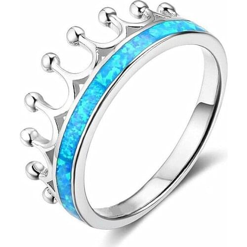 Hot Selling New Stylish Exquisite Crown Shape Rings Women Wedding Engagement Birthday Party Rings Jewelry Gifts