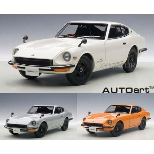 1/18 Autoart 77436 1969 For NISSAN Fairlady Z432 PS30 Diecast Model Car Kids Gifts Collection Orange/Silve/White ABS Plastic