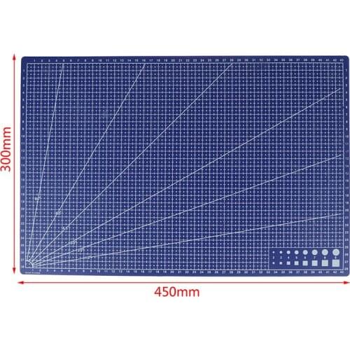 1Pcs A3 PVC Rectangular Grid Line Cutting Mat DIY Tool 45cm x30cm