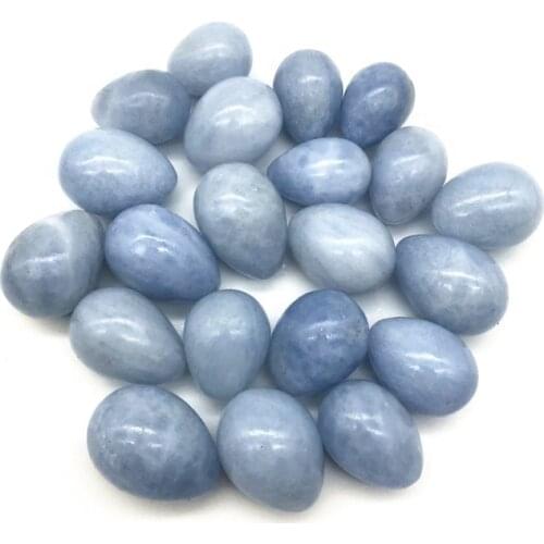 1pcs Natural Blue Celestine Egg Polished Stone Yoni Egg Crystal Healing Reiki Metaphysical Powerful Meditation