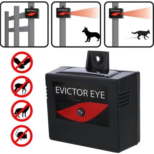 2Pcs Solar Powered Pest Repeller Cat Repellent Scarer Dog Fox Animal Chase Deterrent For Outdoor Garden Pest Control
