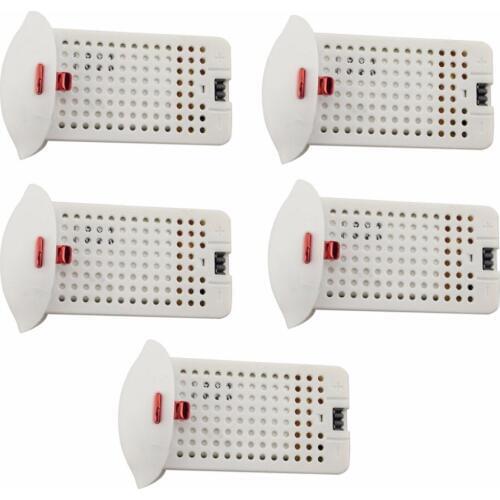 3.7V 500mah 5PCS Lithium Battery for SYMA X23 X23W Quadcopter Accessories Drone Spare Parts Battery White