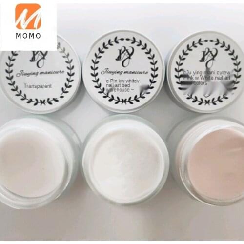 Nail Beauty Crystal Extension Acrylic Powder Powder Delicate Transparent White Pink Crystal Liquid Pink Carved Three-Dimensional