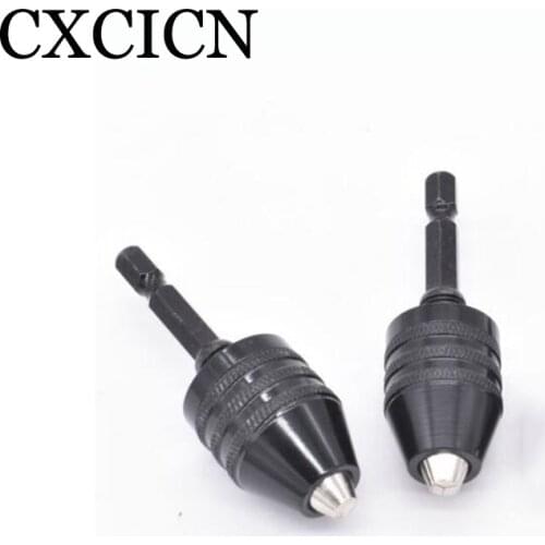 Keyless Drill Chuck Conversion Tool 1/4” Hex Shank for Drill Bit Quick Change