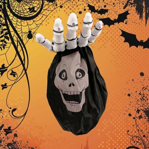 Halloween Children Sugar Bet Halloween New Palm Skeleton Candy Bag Palm Pumpkin Bag Halloween Palm Bag For Sugar Unique