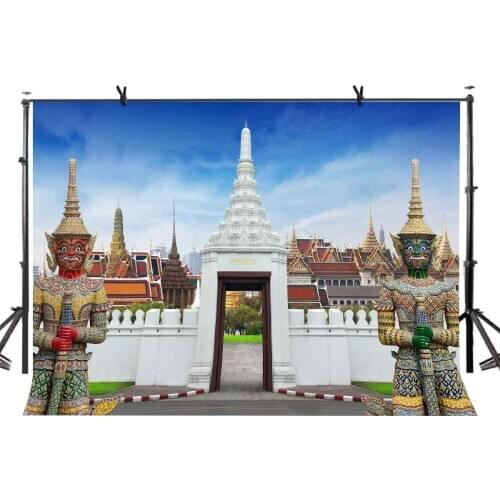 150x220cm Temple Backdrop Bangkok Temple Architecture Photography Background and Photography Studio Backdrop Props