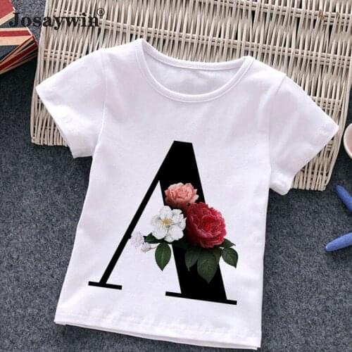 Summer Childrens T-shirt Boys Girls T-shirt Toddler Print Letter Kids T-shirt Short Sleeve Boys T shirt Kids Tee Top Clothing
