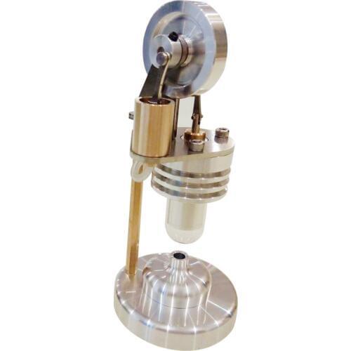 DIY Stirling Engine Metal Piston Cool Cylinder Quartz Thermal Head Micro Vertical Engine Model Toys for Children