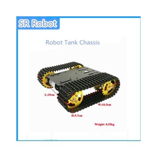 New mini T101 Smart Robot Tank Chassis Tracked Car Platform with 33GB-520 Motor for DIY Robot Graduation RC Robot Toy Part