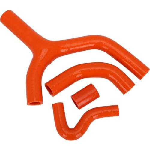 Orange Motorcycle Silicone Radiator Coolant Hose For KTM EXC-R450 EXC450 XCW450 2007-2010 2007 2008 2009 2010