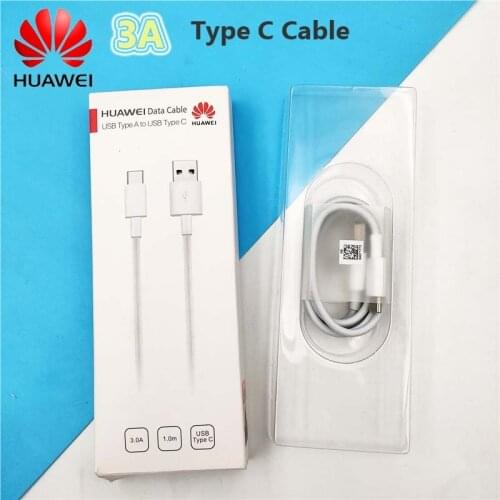 Original Huawei 3A Type C Cable 100CM USB 3.0 Fast Charging Data Line For Honor V9 9X Pro 10 P20 P30 Lite pro Nova 5T 6 7 8 OPPO