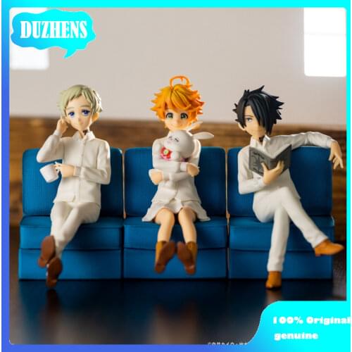 100% Original The Promised Neverland Emma Norman Ray PVC Action Figure Anime Figure Model Toys Figure Collection Doll Gift