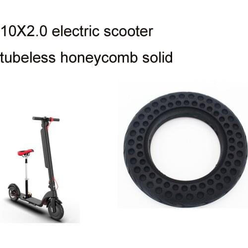 10x2.0 inch Electric Scooter Tire Honeycomb Tire Free Inflatable Solid Tire Tubeless Tire For 10 inch Electric Scooter