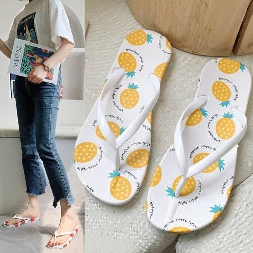 Fashion Women Flip Flops Outdoor Anti Slip Clip Foot Lovely Lightweight Female Beach Sandals Women Casual Home Slippers Indoor