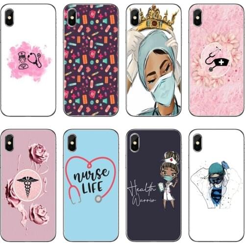 Silicone Phone Case Cartoon doctor Nurse For Huawei P20 P30 P40 Pro P10 P9 Lite Y5 Y6 Y7 Y9 P Smart Plus 2018 2019