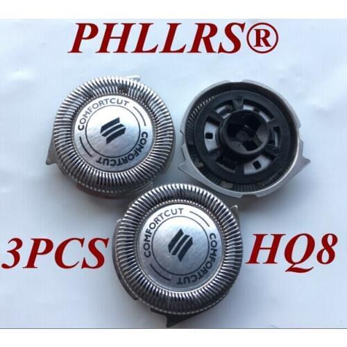 3Pcs HQ8 razor blade replace Head for PHILIPS Shaver PT815 PT860 PT861 PT880 AT890 PT736 PT737 PT739 PT761 PT762 PT786 PT810