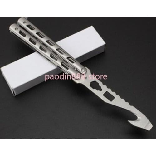 Butterfly in Knife JL-018 Trainer Training knife Multi tool Free-swinging Knife EDC Hunting Camping survival Knife Raptor