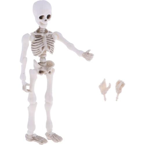 Vintage Miniature 8.7cm Skeleton Action Figures Doll Model Photography Props Crafts