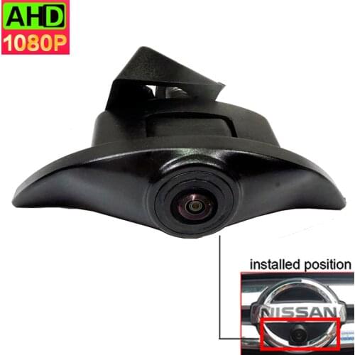CCD Vehicle logo Front view camera for Nissan Tiida Pathfinder Fairlady Livina Geniss X-trail Qashqai night vision waterproof