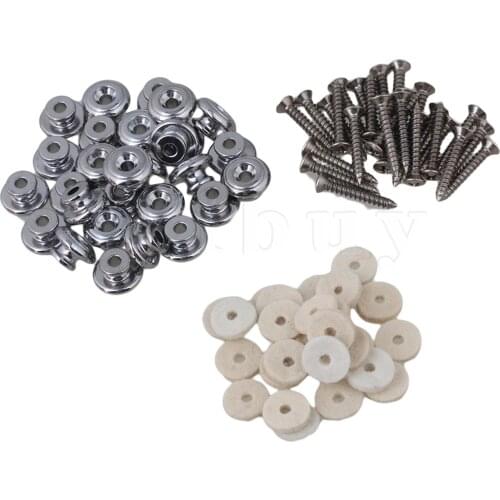 Yibuy 10x Chrome Mushrooms Head Guitar Strap Buttons Strap Pin 15mm