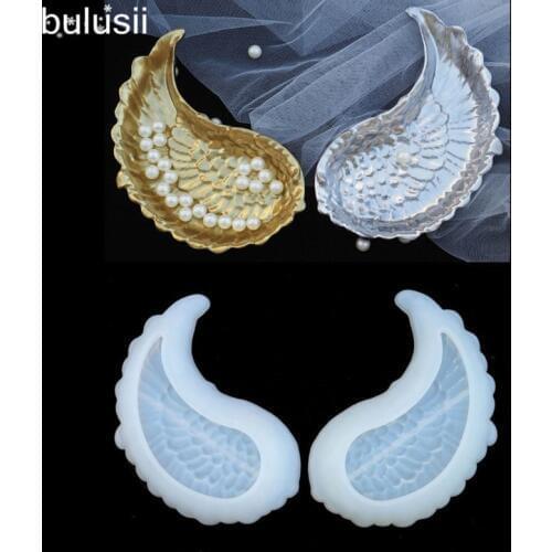 1 Pair DIY Wing Tray Silicone Jewelry Resin Mold Wings Shape Dishes Plate Mold Resin Casting Mold Jewelry Art Craft Tool