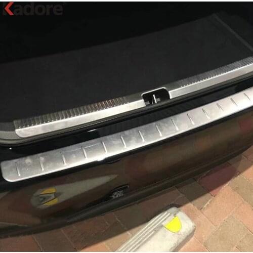 For Toyota Camry 70 2017 2018 2019 2020 Stainless Steel Rear Trunk Bumper Cover Trim Tailgate Sill Plate Scuff Car Styling 2pcs