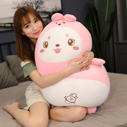 2021 Squish Pillow Plush Toy Animal Kawaii Bunny dinosaur unicorn husky Soft Big Pillow Buddy Stuffed Cushion Valentines Gift