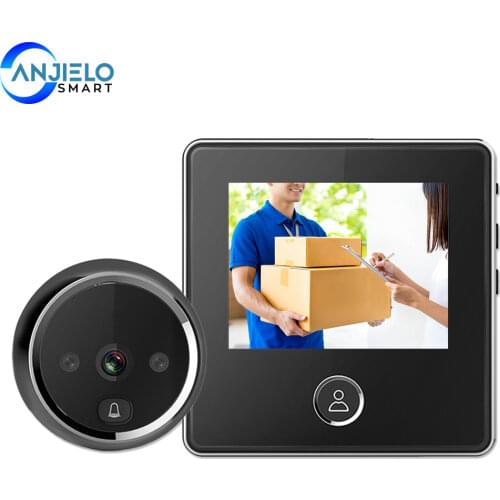 3 Inch LCD Screen Peephole Video Doorbell Viewer Long Standby 120 Degree Angle Infrared Night Vision for Home Security
