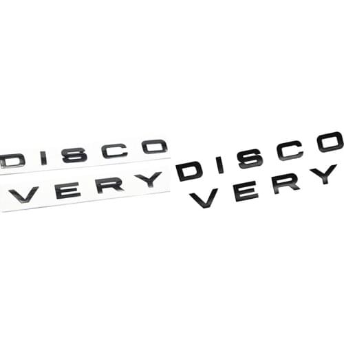 3D Letter DISCOVERY Car Rear Front Badge Emblem Decal Sticker for Land Rover Front Hood Rear Trunk