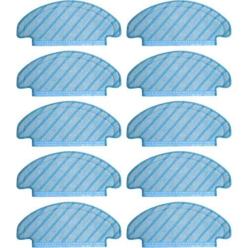 AD-10Pcs Mop Cloths Cleaning Cloths for Ecovacs Deebot T8 Vacuum Cleaner Accessories Mop Floor Cleaning Replacement Cloth