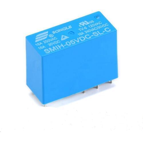 Free shipping 10pc Original SMIH-05VDC-SL-C 14FH 5V 8pin DC Power Relay PCB Type blue color Compound type