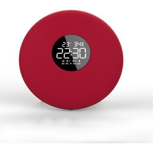 Wireless Phone Bluetooth Speaker Alarm Clock Display With Remote Controller Home TF Card Portable Subwoofer