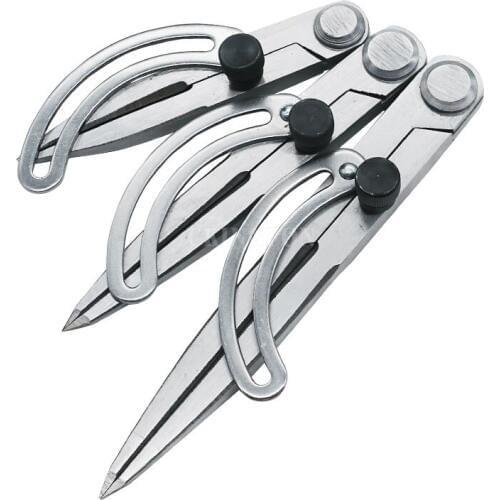 DHL 100 PCS Leather Craft Making Rotating Tool Wing Divider Spacing Compasses Edge Creaser Furniture DIY Home Sewing Tool