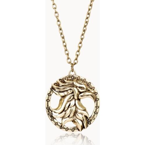 Dongsheng Game Elder Scrolls V Skyrim Dragon Necklace Vintage Men Dinosaur Bijouterie Chocker Chain Jewelry -30